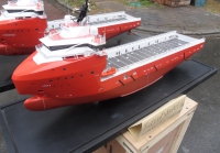 customized model of Platform Supply Vessel of type STX PSV 09 CD & Multipurpose Supply Vessel of type UT 755L
